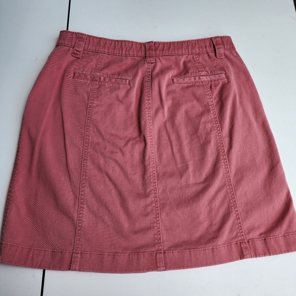 LL Bean Classic Fit Women's Comfort Wash Skirt Plus Petite Stretch Elastic 16P - Picture 9 of 9
